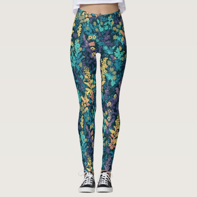 Leggings Botanique : Printemps Cool (Devant)