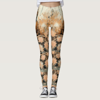 LEGGINGS BOUDDHA DANS LE CHAMP DE LOTUS LEGINGS
