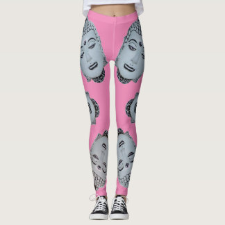Leggings Bouddha rose chaud
