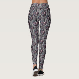 Leggings Bouquet de Baphomet - Gothique en Delirium