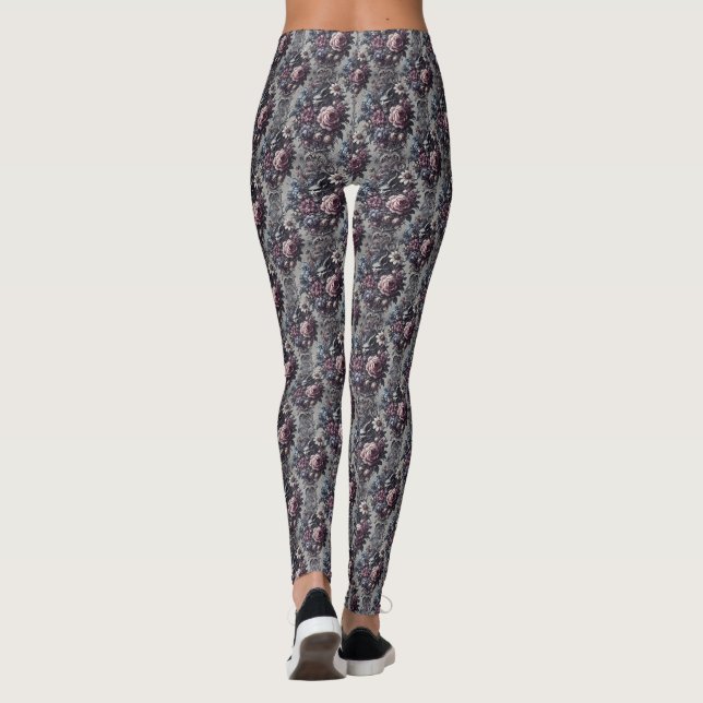 Leggings Bouquet de Baphomet - Gothique en Delirium (Dos)
