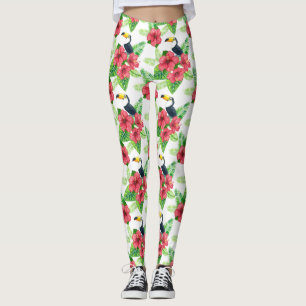 Leggings Bouquet Toucan et tropical