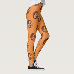Leggings Bouton paysage - Plume de lune Kokopelli 1