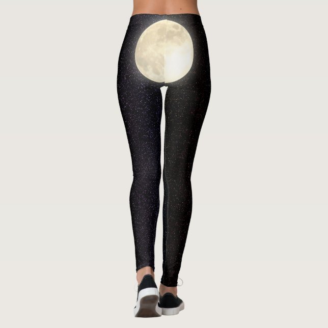 Leggings Bouton Pleine lune Sky Starry (Dos)