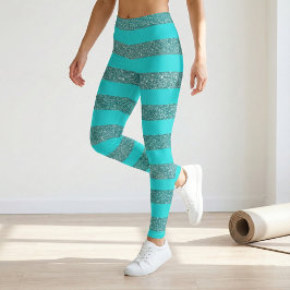 Leggings Branché Glamour Chic Luxury Faux Parties scintilla