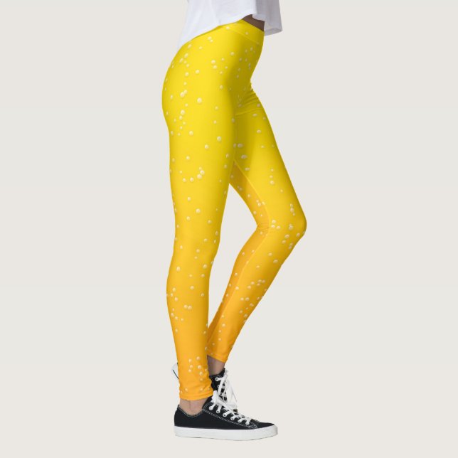 Leggings Bright Golden Beer Bubles (Droite)