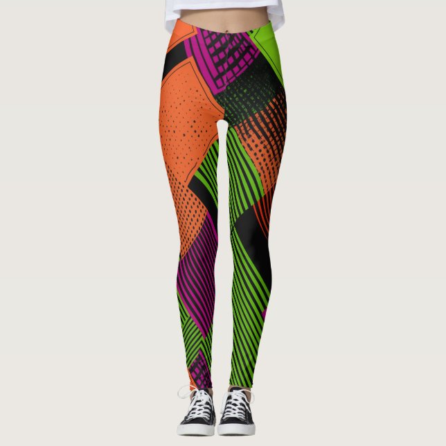 Leggings Bright neon teintes (Devant)
