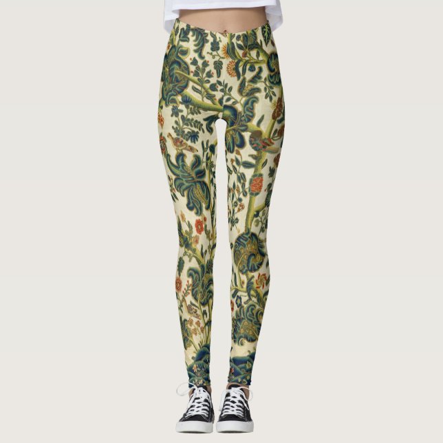 Leggings Broderie florale vintage (Devant)