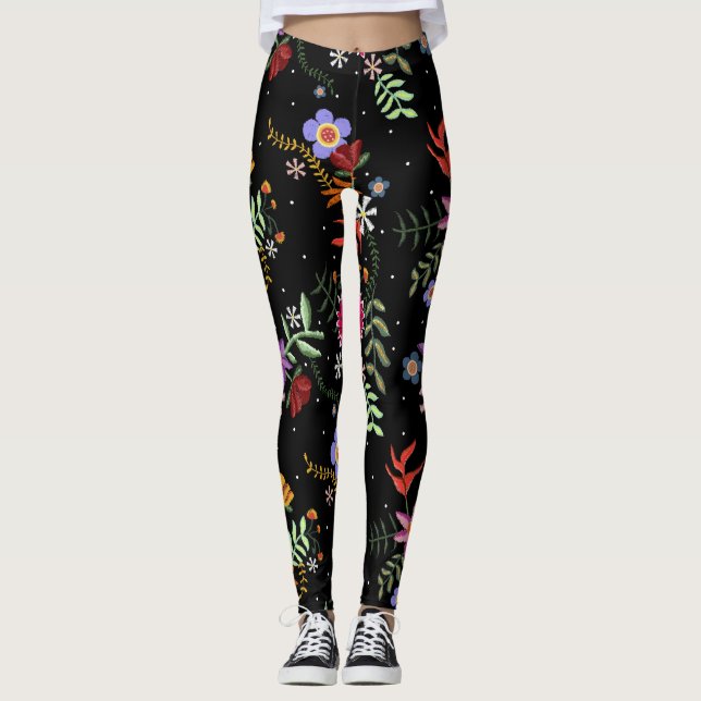 Leggings Broderie Folk (Devant)