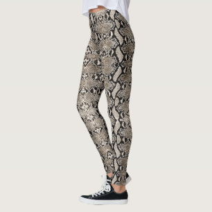 Leggings Bronze Python Snakeskin
