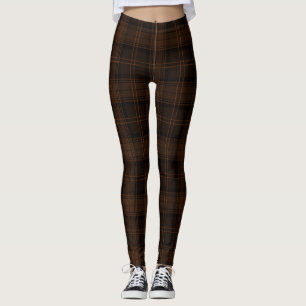 Leggings Brown, Graphite, Bronze, Tatan Twill Noir ; Plaid