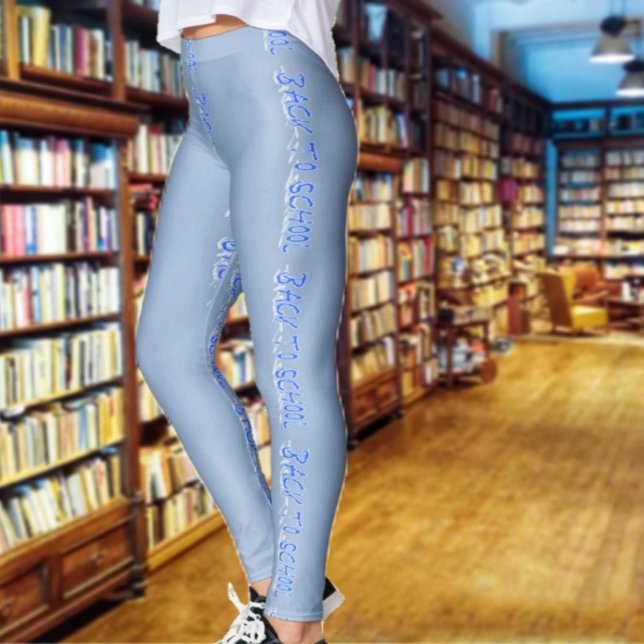 Leggings BTS bleu foncé (Walk around campus in these, they are most likely appropriate!)