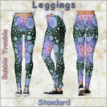 LEGGINGS - Bubble Trouble - Abstraktes Design<br><div class="desc">Auf diesen farbenfrohen Leggings ist ein abstraktes Kunstbild mit dem Titel "Blubble Trouble" zu sehen. Erhältlich in fünf Frauengrößen (XS, S, M, L, XL). Siehe "Über dieses Produkt" Beschreibung unten für allgemeine Größen- und Produktinformationen, Das abstrakte Bild wurde verkleinert und ist gekachelt, um das gesamte Paar von Leggings mit kleineren...</div>