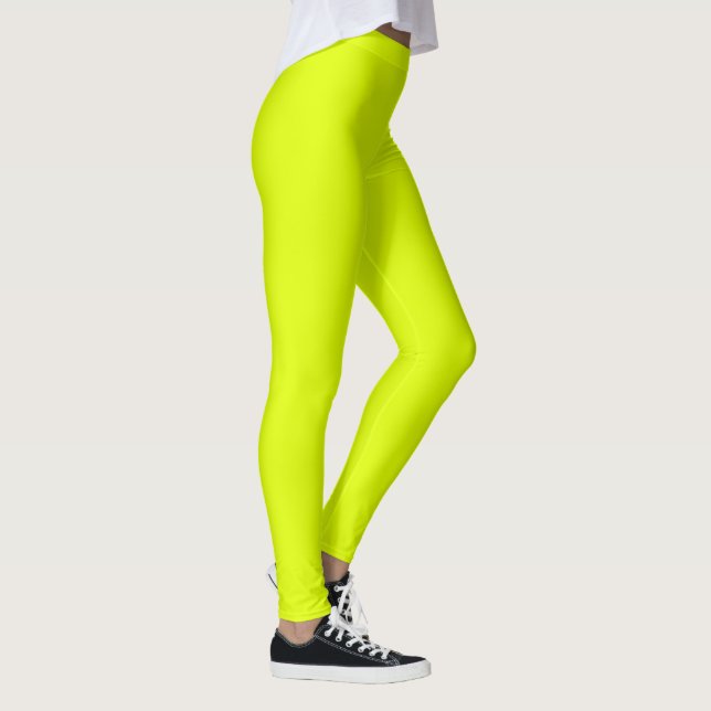 Leggings Buddy Couleurs solides Chartreuse Jaune (Droite)