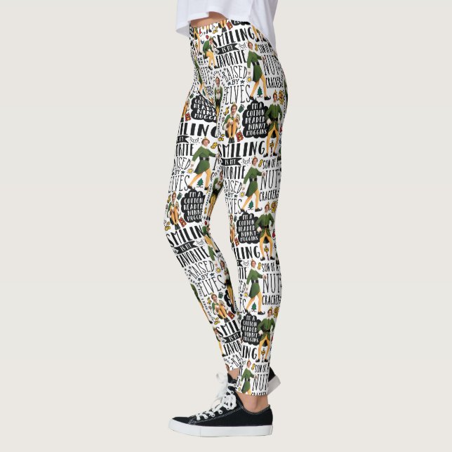 Leggings Buddy le Motif de devis Elf (Gauche)