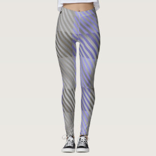 Leggings Buffalo rustique Plaid Blue Grey Gris strié