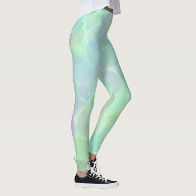 Leggings Bulles Abstraites dans les couleurs pastel Watery (Droite)