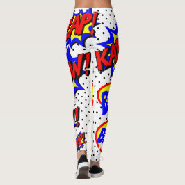 Leggings Bulles de texte personnalisées pour bande dessinée