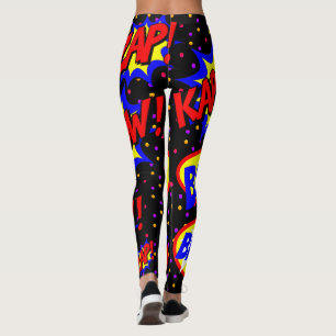 Leggings Bulles de texte personnalisées pour bande dessinée
