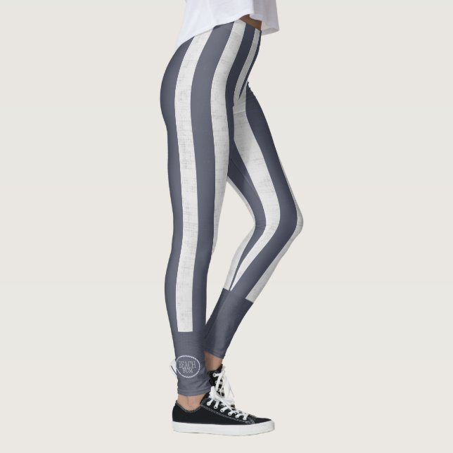 Leggings Bum de plage Gras Bandes Nautiques (Droite)