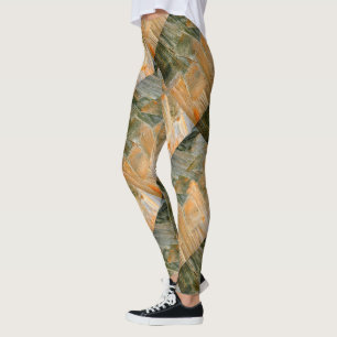 Leggings cabine diagonale brun