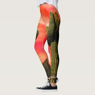 Leggings Cactus géant de Saguaro, guêtres nommées