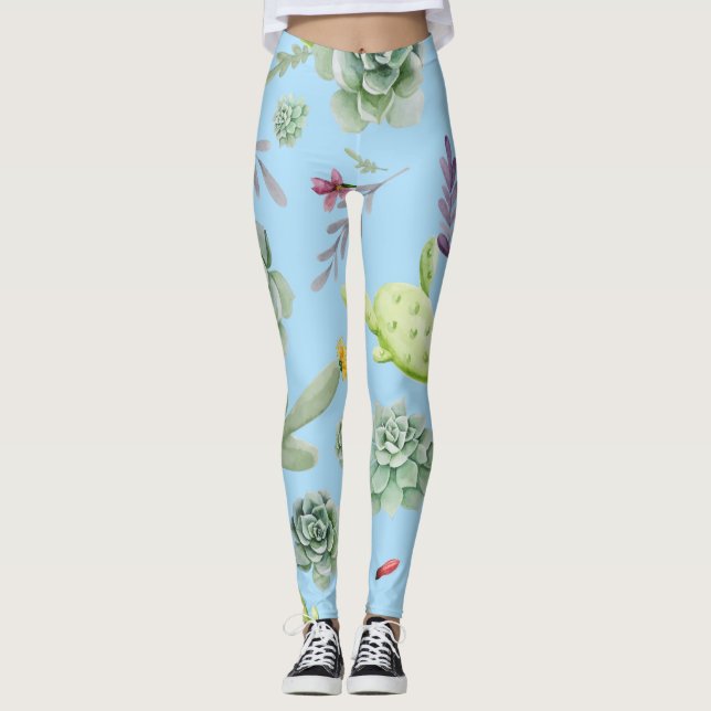 Leggings Cactus Motif 10 (Devant)