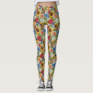 Leggings Cadeau d'anniversaire Composition florale vibran