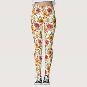 Leggings Cadeau d'anniversaire Composition florale vibran