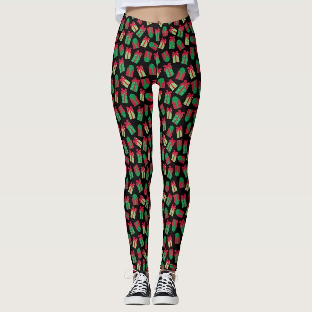 Leggings Cadeau de Noël (Devant)