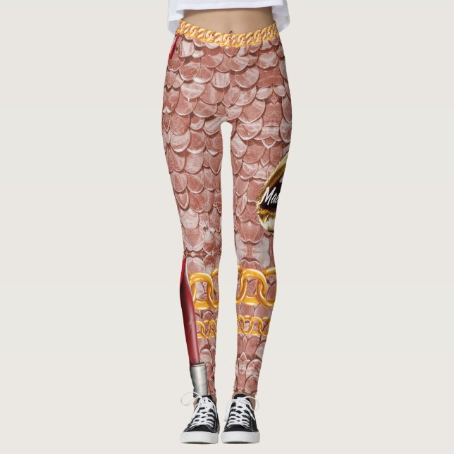 Leggings Cadeau personnalisé pour Anniversaire, Mariée, Mar (Devant)