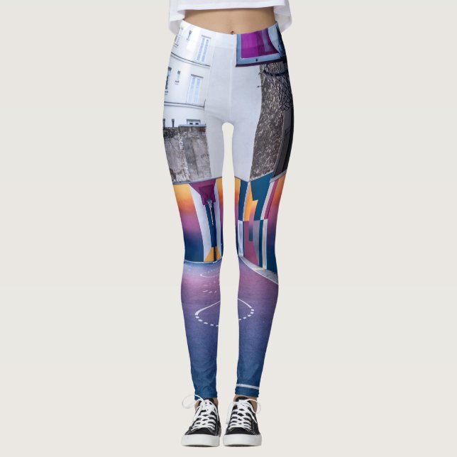 Leggings cadeaux de basket personnalisés (Devant)