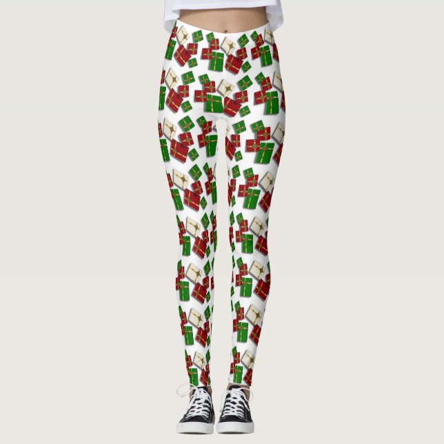 Leggings Cadeaux de Noël (Devant)