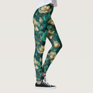 Leggings Cadeaux Thématiques de Gardenias Fleur Athlétiques