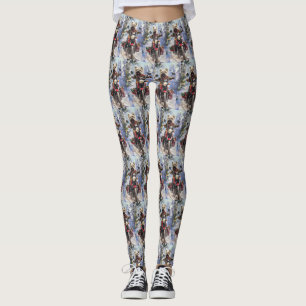 Leggings Cairn Terrier Chien équitation Moto Noël