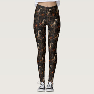 Leggings Cairn Terrier Citrouilles Halloween effroi