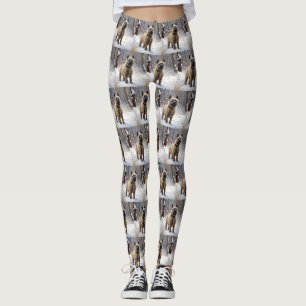 Leggings Cairn Terrier Qu'Il Neige Noël