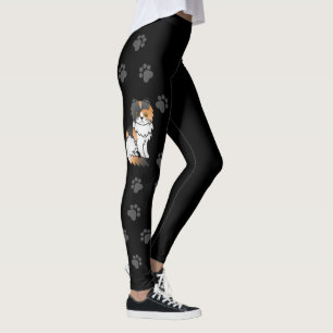 Leggings Calico Persan Chat de Dessin Animé Mignon & Pattes