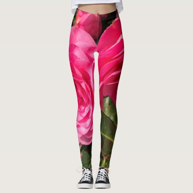 Leggings Camellia rose (Devant)