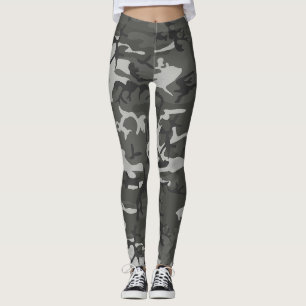 Leggings Caméra gris et noir personnalisé