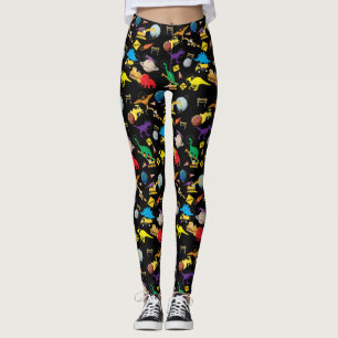 Leggings Camions de construction Astronaut Dinosaures dans