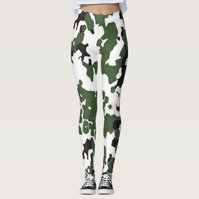 Leggings Camo Flecktarn défraîchis (Devant)