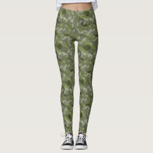 Leggings Camo militaire chic vert tendance Motif Abstrait