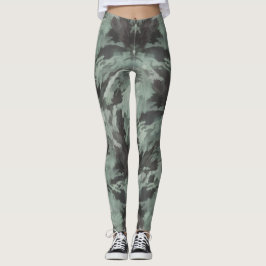Leggings Camo Vert