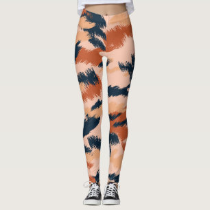 Leggings Camouflage Abstrait : Papier peint Vintage sans co