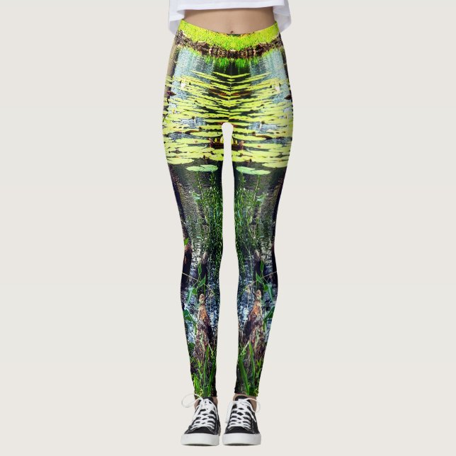Leggings Camouflage en étang Look Pneumatophores (Devant)