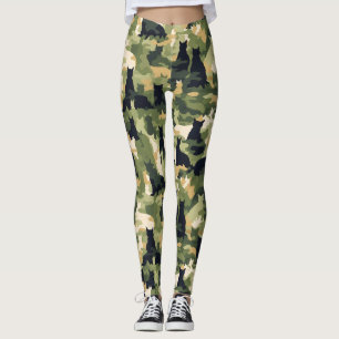 Leggings Camouflage militaire des chats