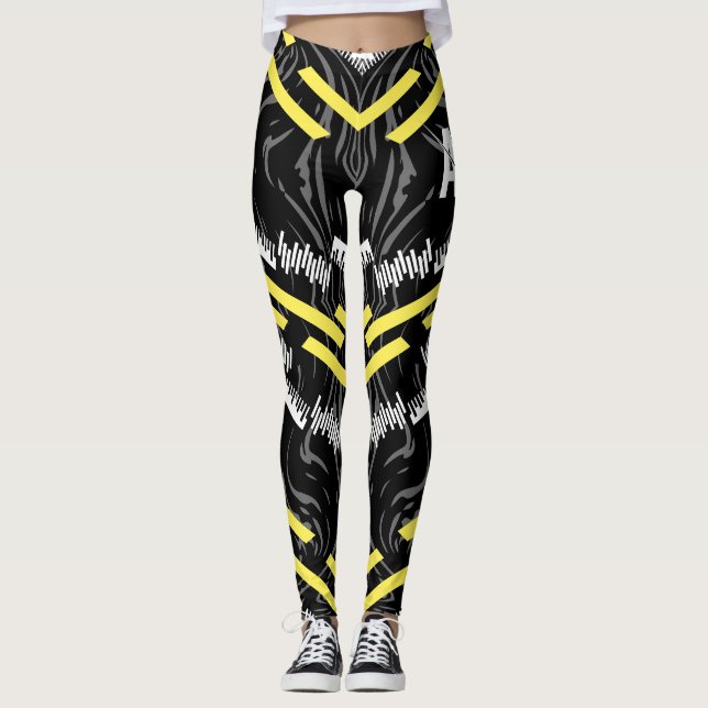 Leggings Camouflage noir AI sport 1, (Devant)
