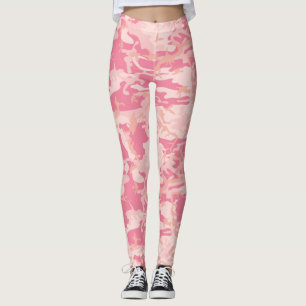 Leggings Camouflage rose. Camo ton
