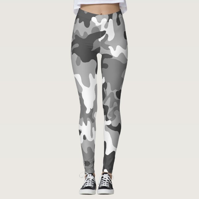 Leggings Camouflage Snow Army (Devant)